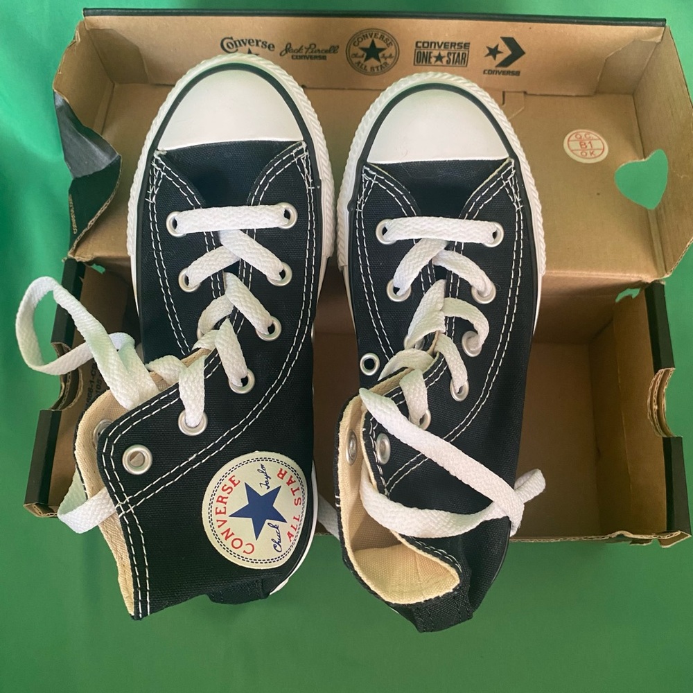 Converse Kids Black High-Top Sneakers